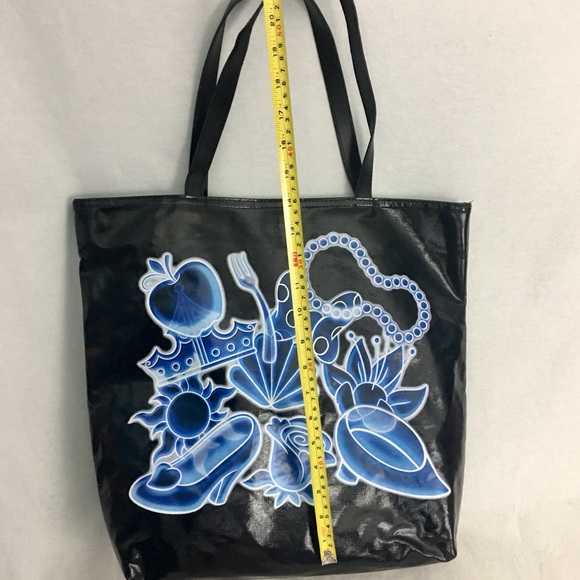 Disney Parks Princess Black Tote Bag Snow White Ariel Belle Cinderella & More - Picture 10 of 16
